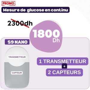 Pack de 6 capteurs S9 Nano - mesure de glucose en continu